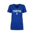 thumbnail image 1 of Fighter Ribbon Womens V-Neck T-Shirt, 1 of 2