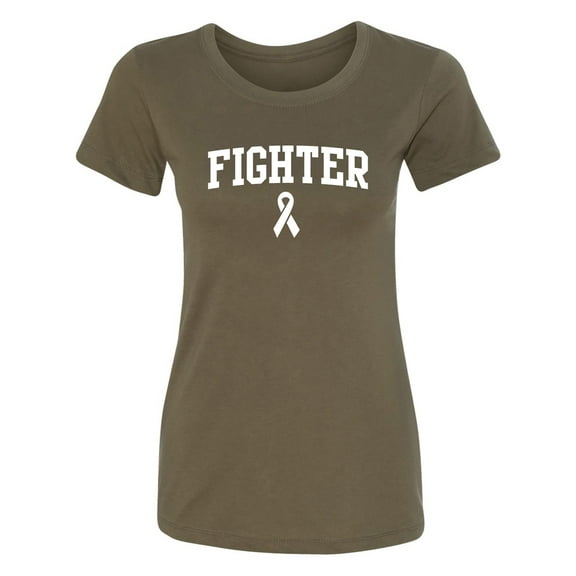 Fighter Ribbon Womens crewneck tee