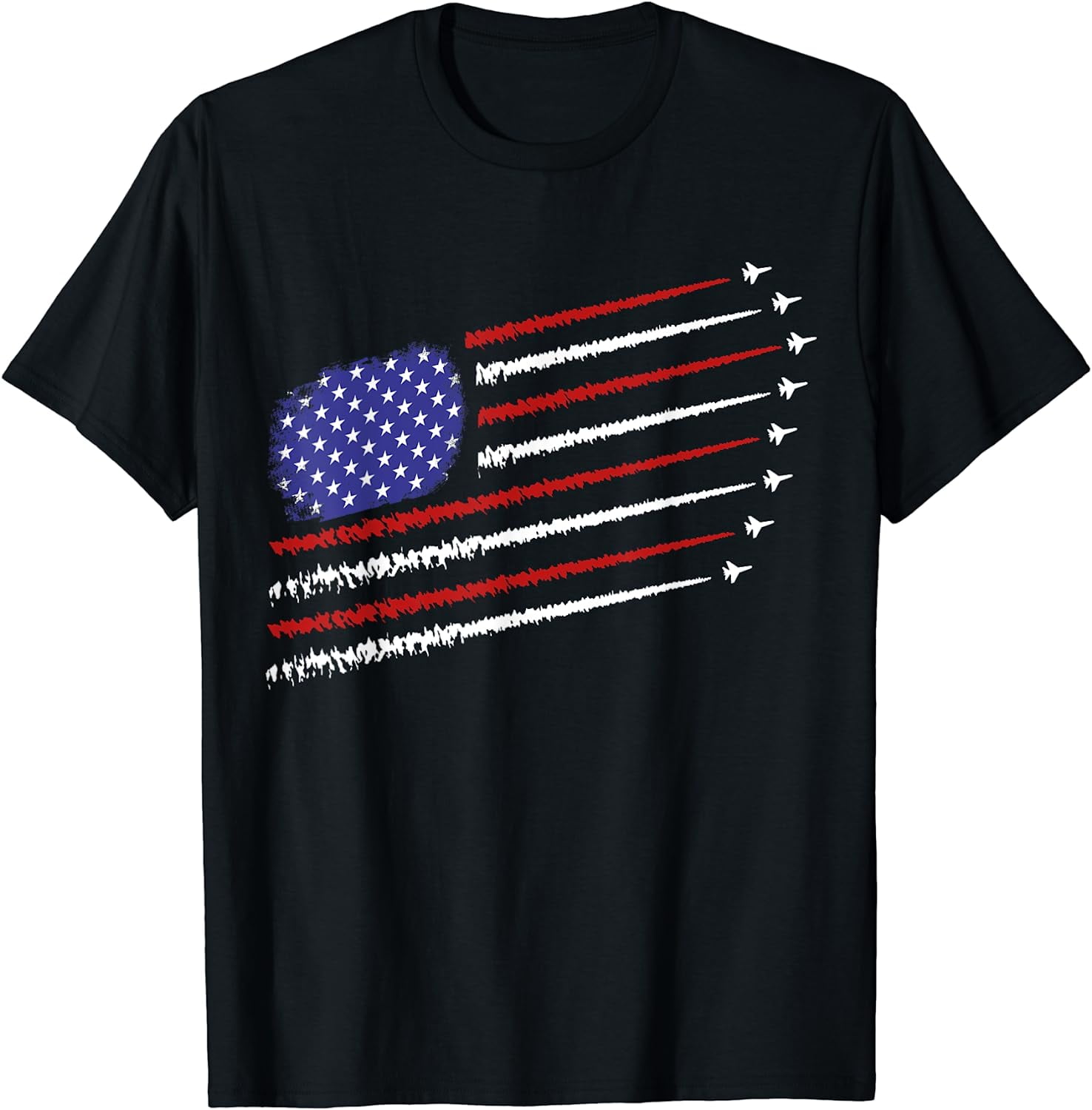 Fighter jets with USA american flag 4th of July celebration T-Shirt ...