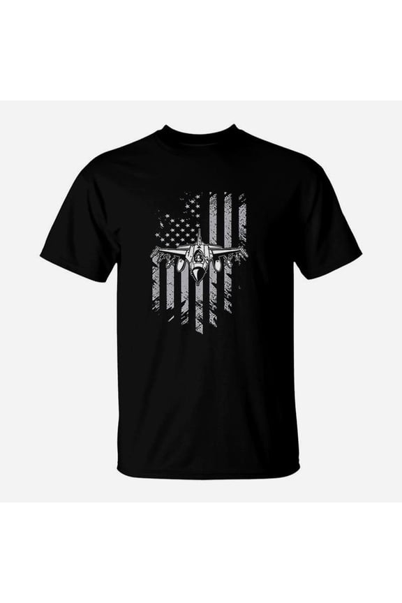 Fighters Fighter Jet American Flag TShirt