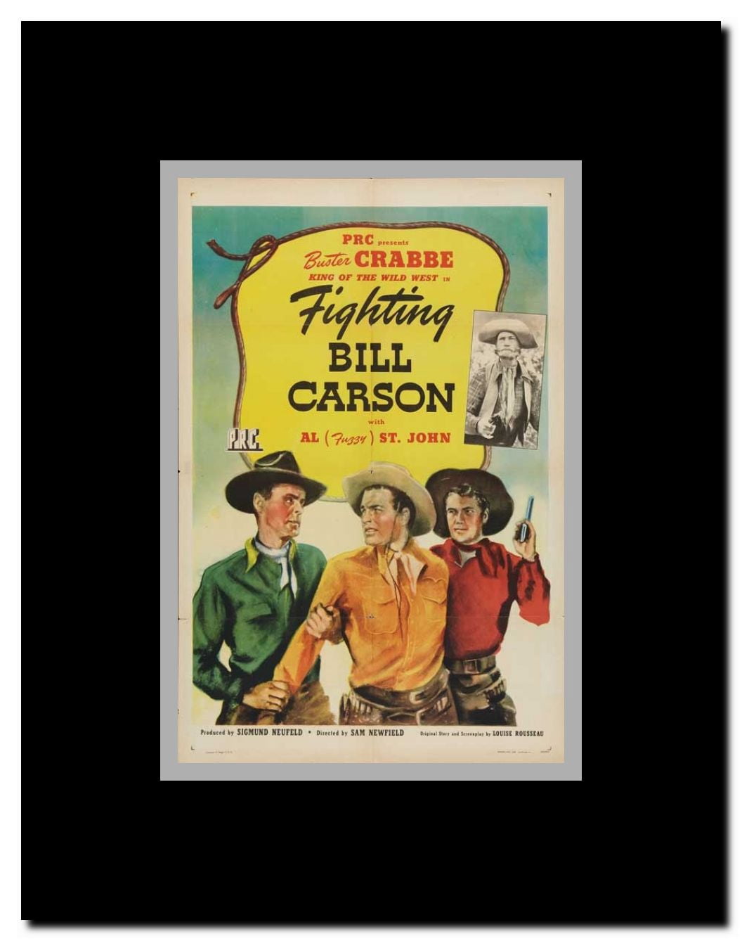 Fighting Bill Carson Framed Movie Poster