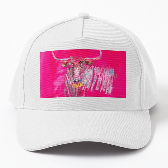 Fighting Bull Baseball Hat, Strong Livestock Character Graphic Design, Classic Everyday Cap