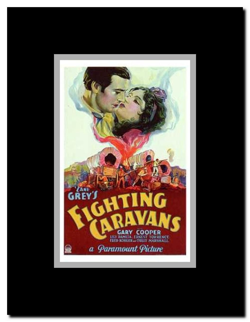 Fighting Caravans Framed Movie Poster