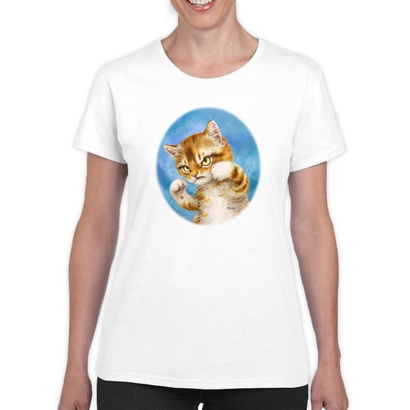 Fighting Cat T-Shirt Women -Kayomi Harai Designs, Female Small
