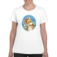 thumbnail image 1 of Fighting Cat T-Shirt Women -Kayomi Harai Designs, Female x-Large, 1 of 4