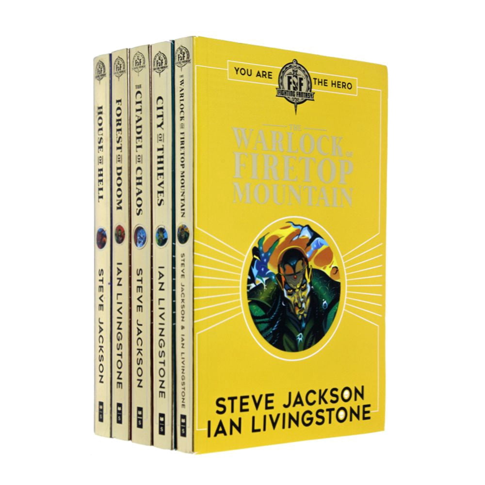 Fighting Fantasy RPG Books 1-5 Collection Set ( The Warlock of Firetop ...