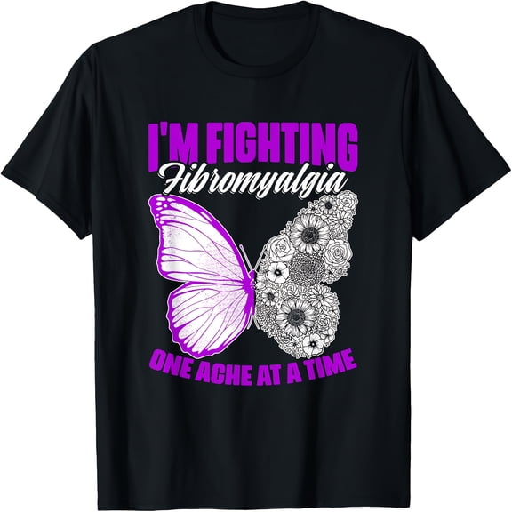 Fighting Fibromyalgia - Fibro Survivor Fibromyalgia Warrior T-Shirt - 220g 100% Cotton