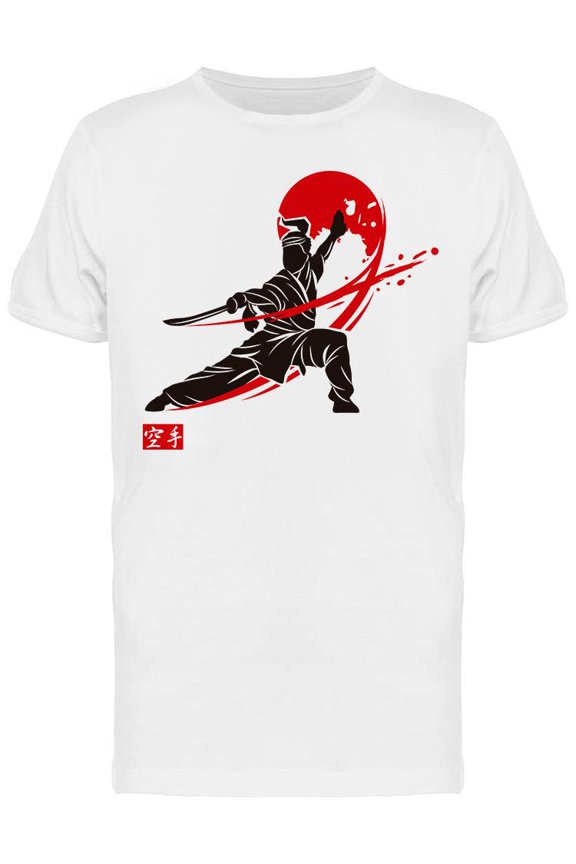 Fighting Figure With Sword T-Shirt Men -Image by Shutterstock, Male Medium
