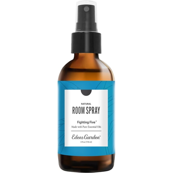 Fighting Five Natural Room & Linen Spray  100% Pure Essential Oil Room Mist for Odor Removal & Plant-Powered Freshness  Non-Toxic, Long-Lasting Air Freshener for Home, 4 fl oz (118 ml)