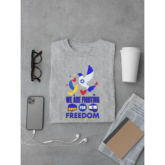 Fighting For Freedom T-shirt Female's -SmartPrintsInk Designs