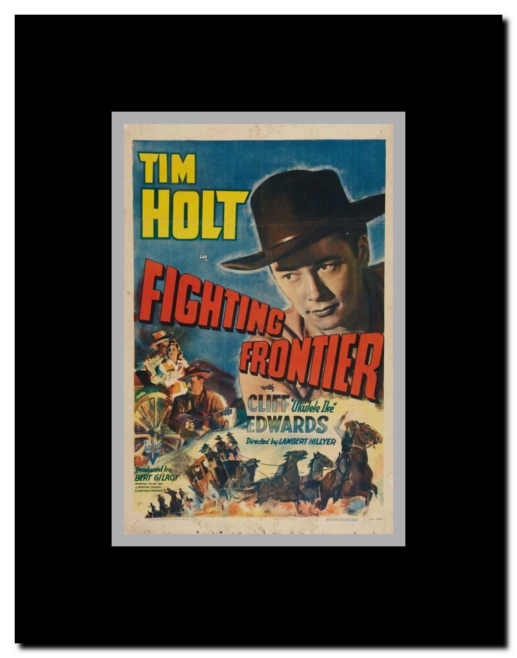 Fighting Frontier Framed Movie Poster