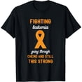 thumbnail image 1 of Fighting Leukemia Strong Orange Ribbon Leukemia Awareness T-Shirt, 1 of 4