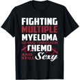 thumbnail image 1 of Fighting Multiple Myeloma Chemo Multiple Myeloma Awareness T-ShirtMen and women, Black T-shirt, size: Extra large, 1 of 4