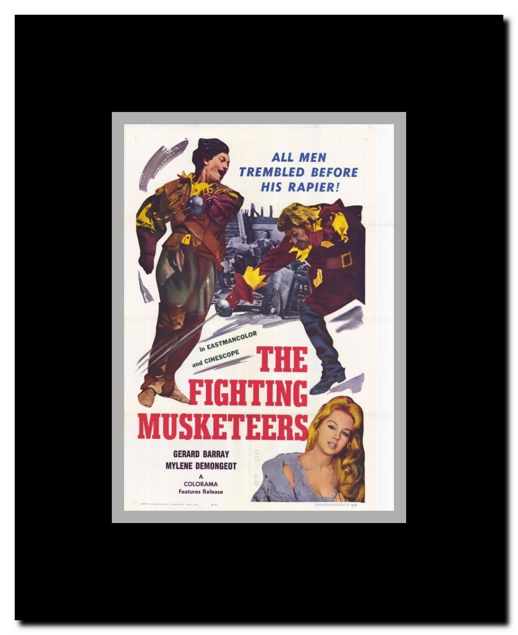 Fighting Musketeers Framed Movie Poster