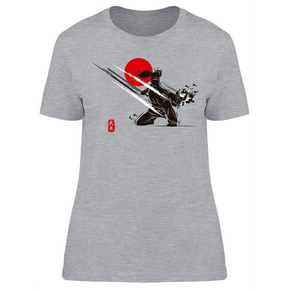 Fighting Ninja T-Shirt Women -Image by Shutterstock, Female Small
