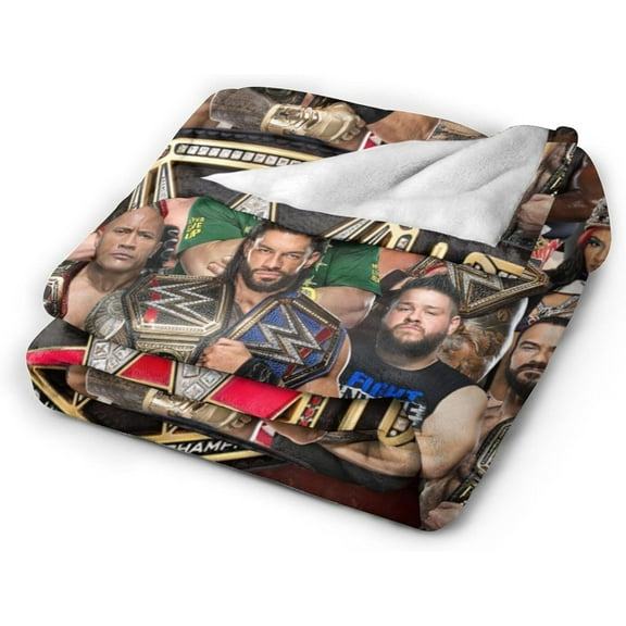 Fighting Photo Collage Throw Ultra Soft Fleece Blankets Luxury Plush Cozy Flannel Lightweight Blanket for Bed,Sofa Suitable for All Seas 60"X50"