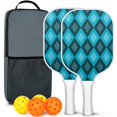 thumbnail image 1 of Fighting Series Pickleball Paddles Set Of 2, Fiberglass Surface, 4 Balls & Bag, 1 of 6