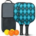 thumbnail image 1 of Fighting Series Pickleball Paddles Set Of 2, Fiberglass Surface, 4 Balls & Bag, 1 of 6