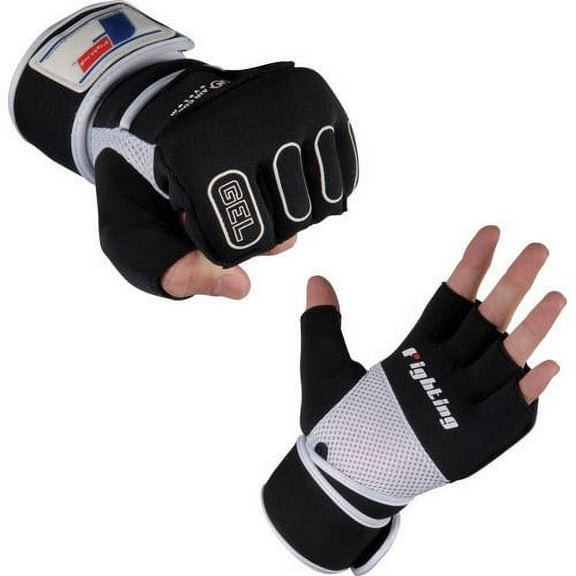 Fighting Sports Pro Gel Glove Wraps-Black-XL