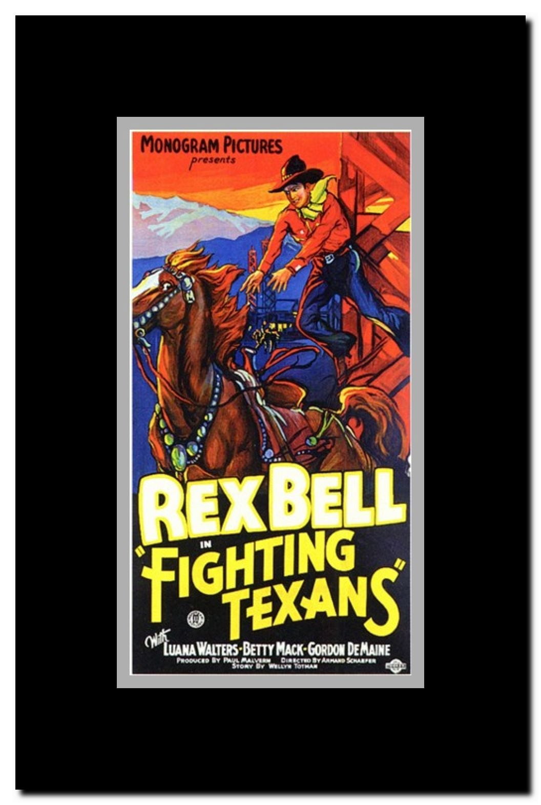 Fighting Texans Framed Movie Poster