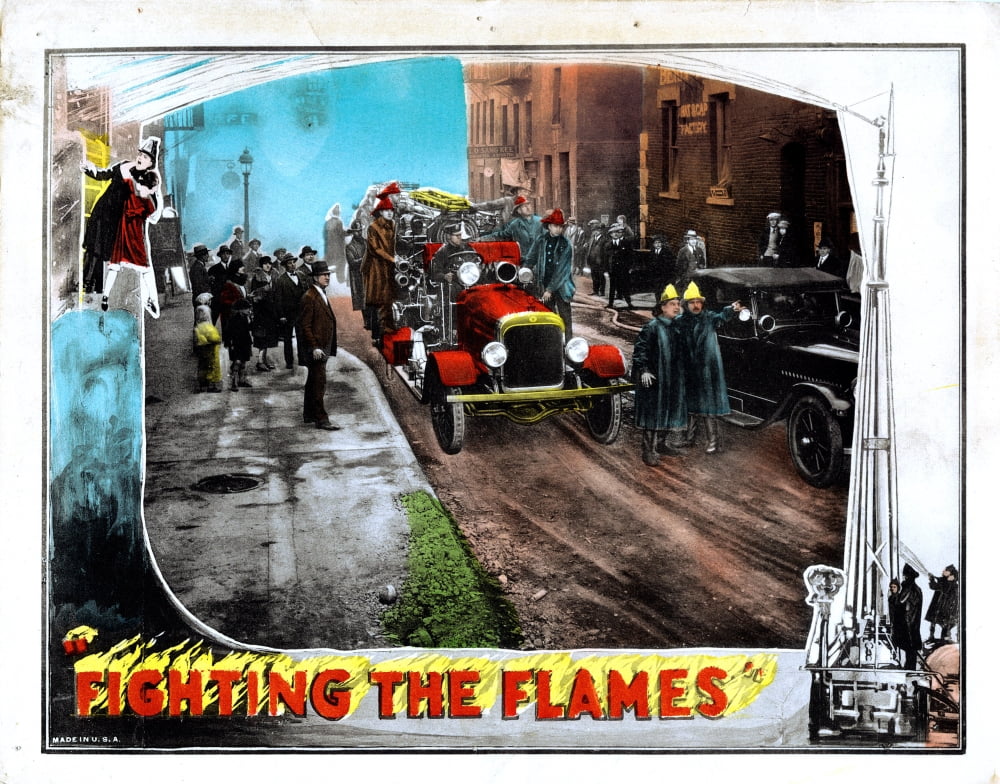 Fighting The Flames Canvas Art - (28 x 22)