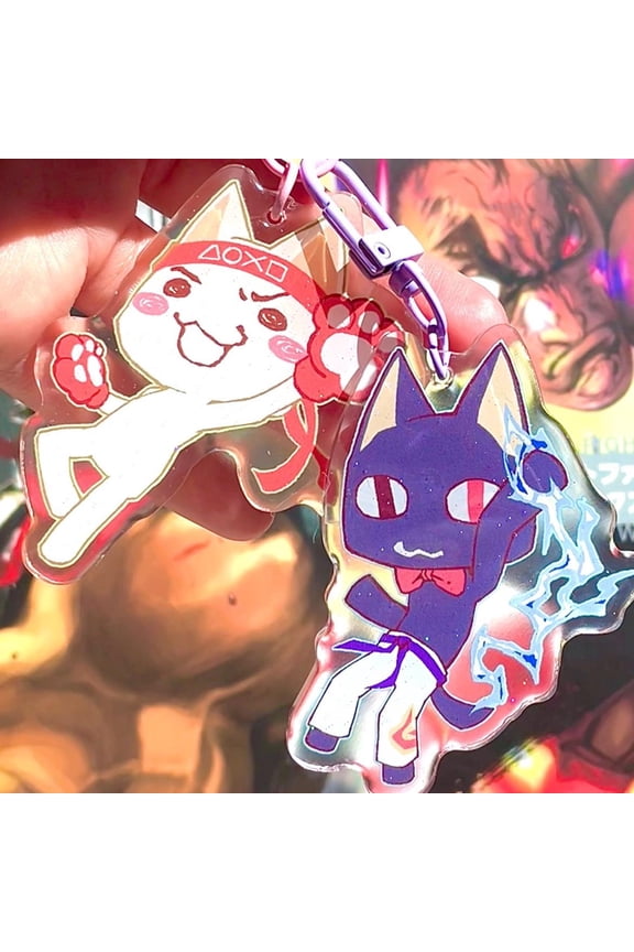 Fighting Toro & Kuro keychains (1 keychain)