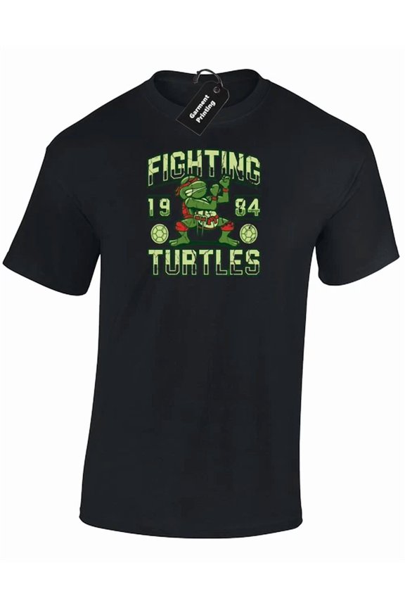 Fighting Turtle Ninja Retro Design Michelangelo Unisex S-5XL T-Shirt