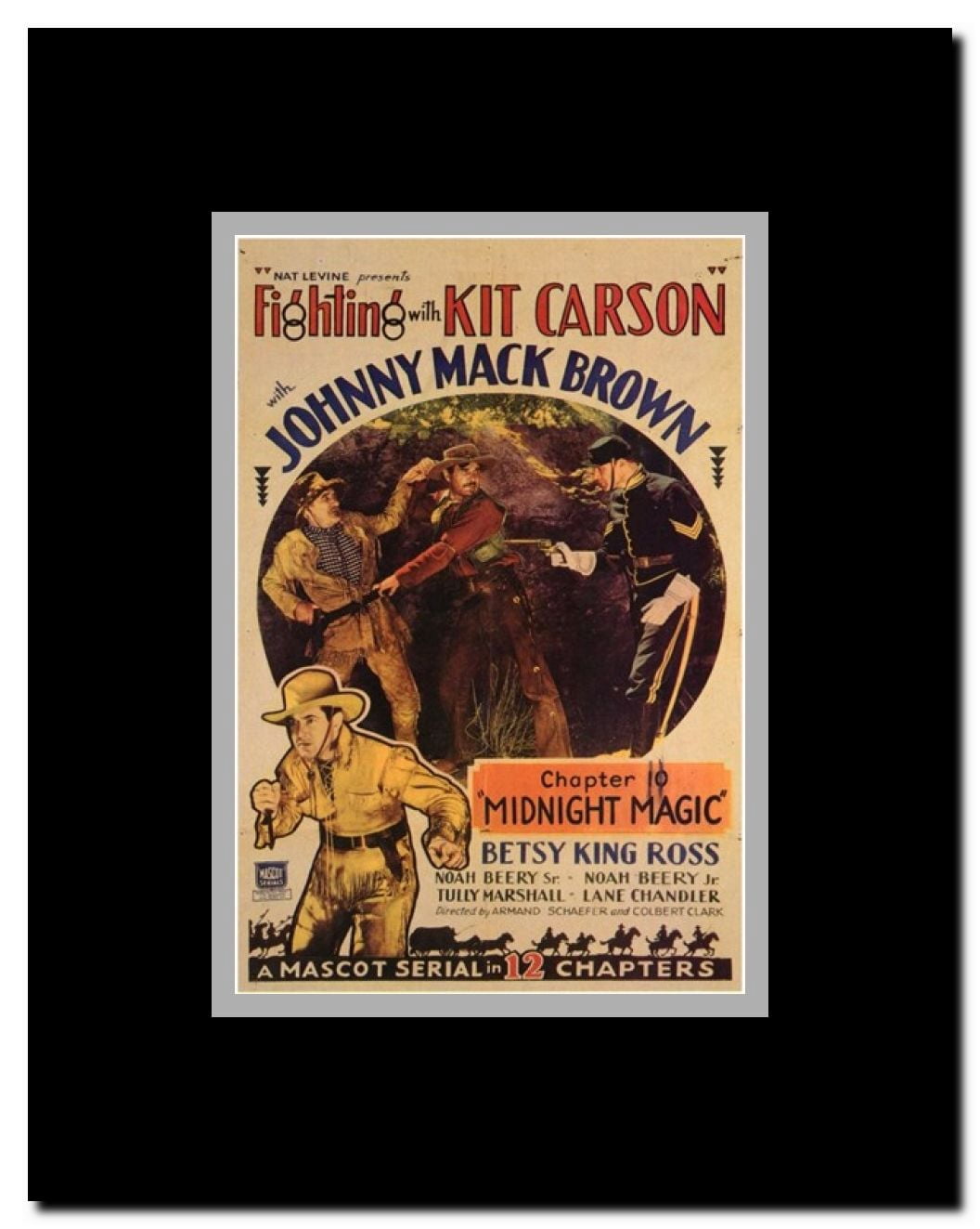 Fighting with Kit Carson Framed Movie Poster