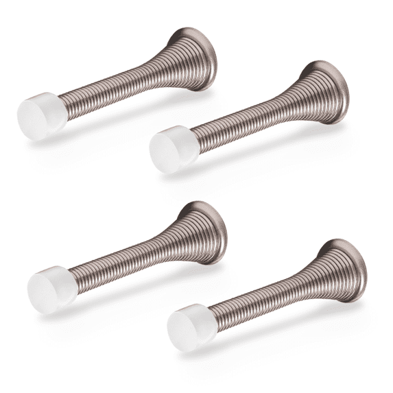 Figo Home Door Stoppers for Wall, Spring Door Stopper, Door Stop, Pack of 4