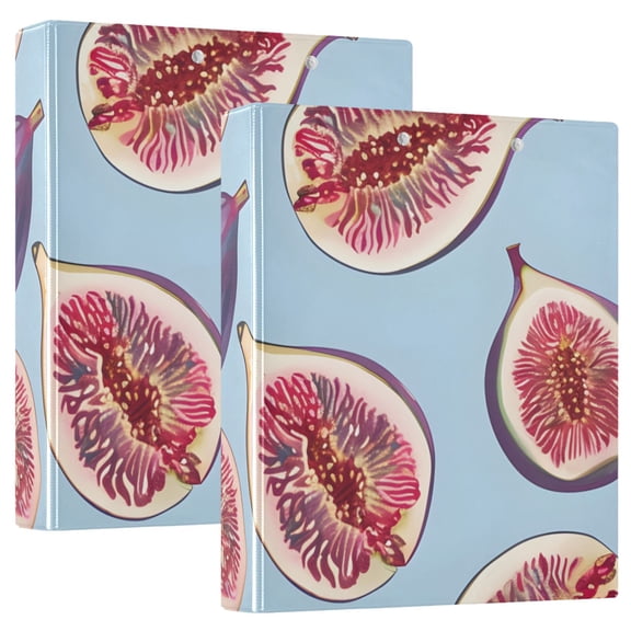 Figs 3 Ring Binders 1.5 inch Hardcover File Folders with Interior Pockets A4 Size Organizer for School Office Hospital