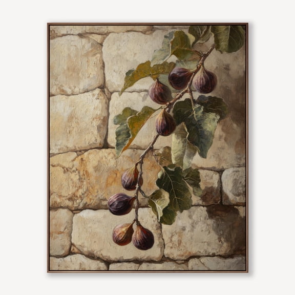 Figs On The Vine Print Boho Christian Wall Art Unframed Paper Print