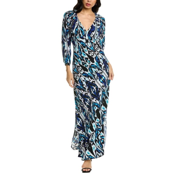 Figue womens Melrose Maxi Dress, S, Blue