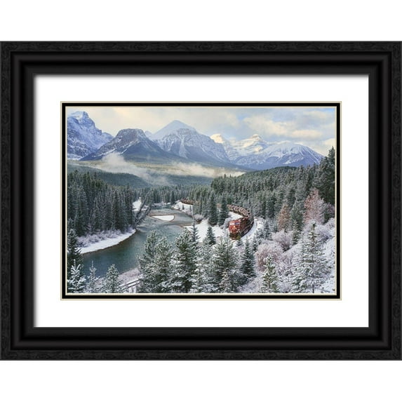 Figueras Barranco, Antoni 24x18 Black Ornate Wood Framed with Double Matting Museum Art Print Titled - Polar Express