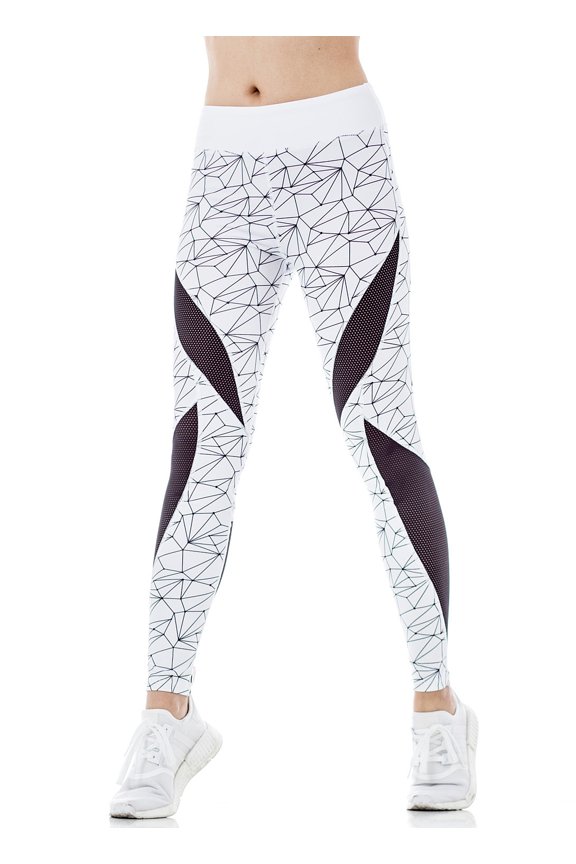 Women's Geometric Performance Active Workout Leggings