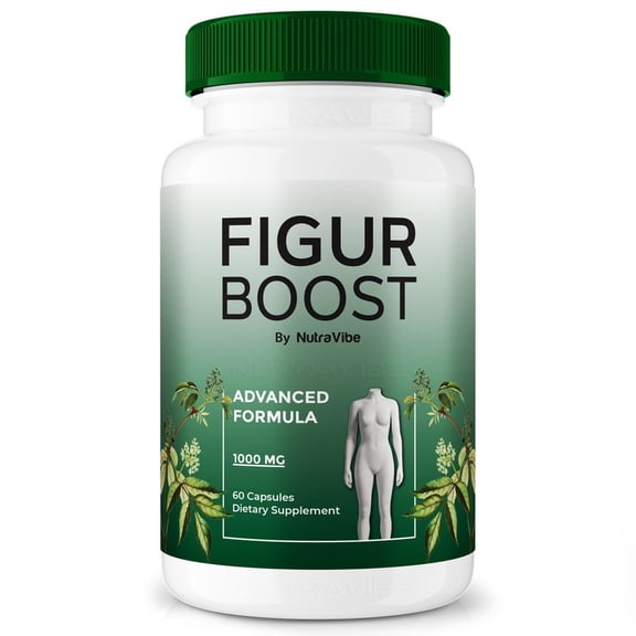 Figur Boost Natural Daily Pill Formula Designed to align with Fitness Goals, Support active Lifestyle & Body Balance | Just 2 Easy-to-Swallow Pills Daily (60 Capsules)