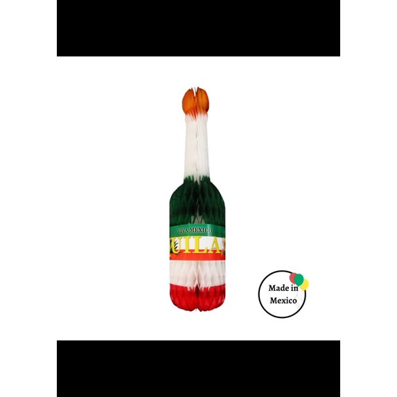 Figura Mexicana De Papel Botella Mediana