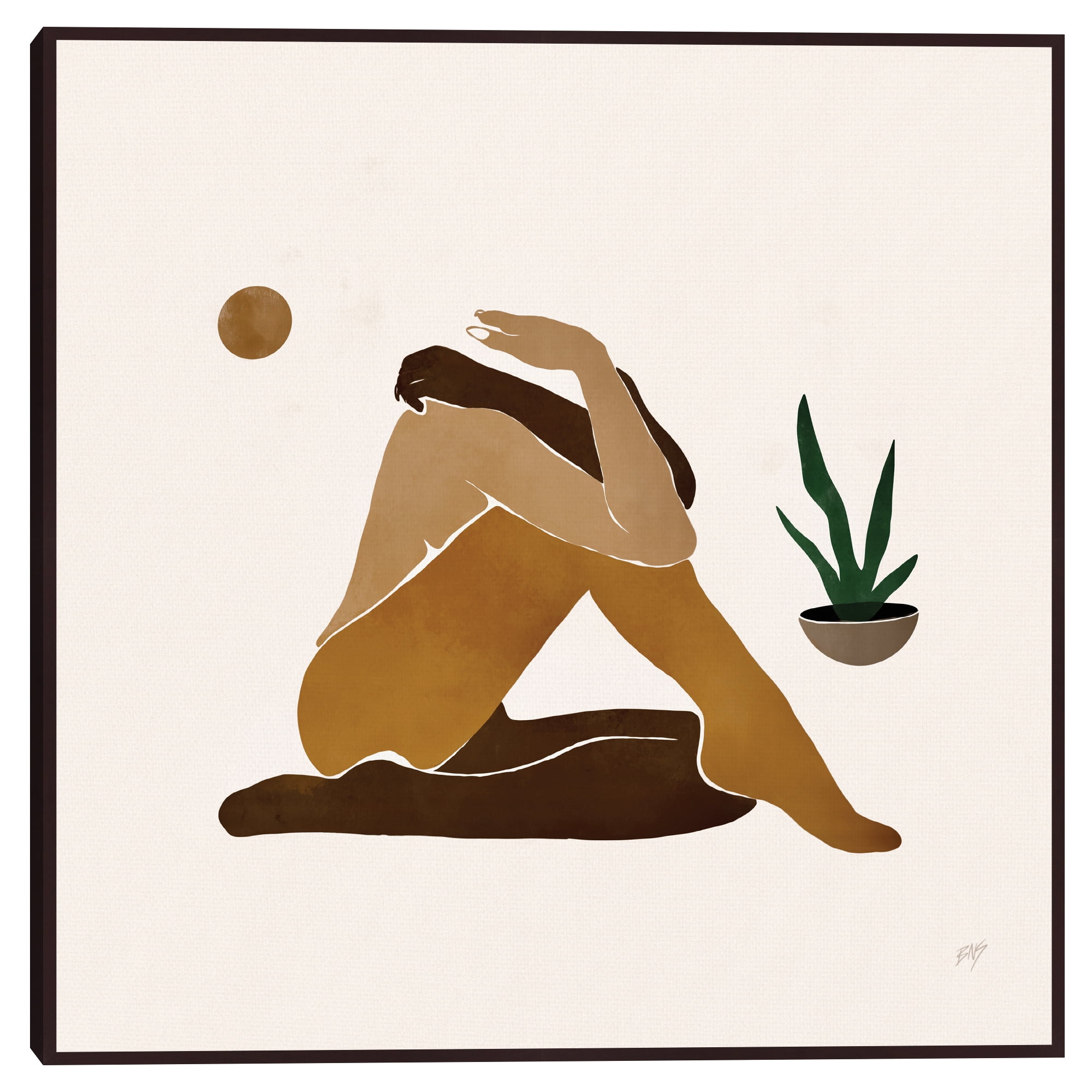 Figure 1 by Bria Nicole Framed Canvas Art Print