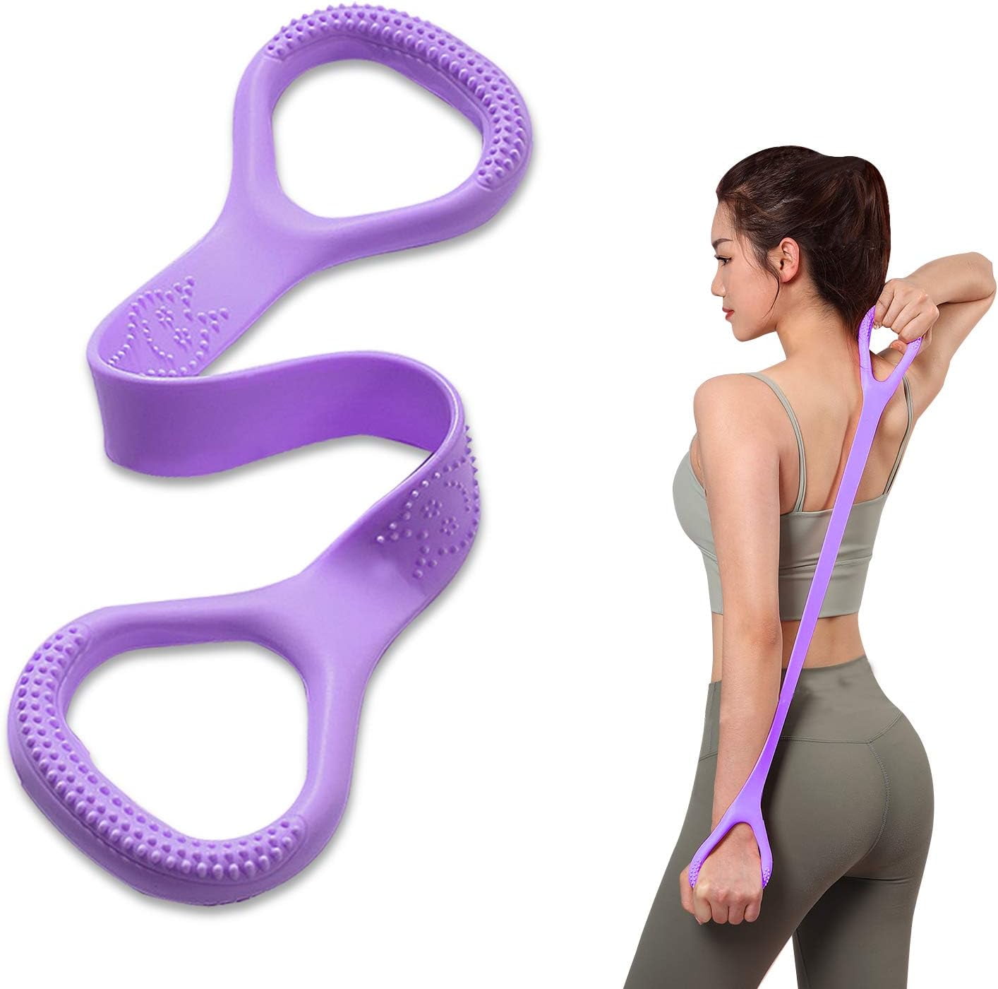 Figure 8 Fitness Resistance Band, Arm|Back Training Elastic Ropes ...