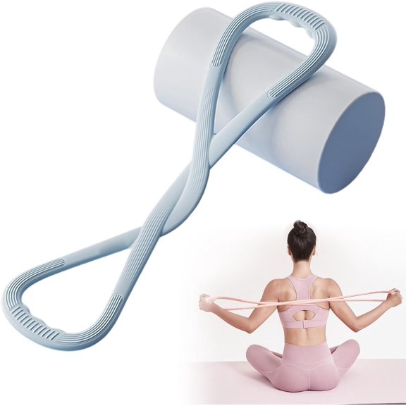 Figure 8 Fitness Resistance Band, Elastic Bands for Working Out, Rubber Exercise Bands with Handles for Arm,Back Training, Exercise Equipment for Yoga, Pilates,Pilates