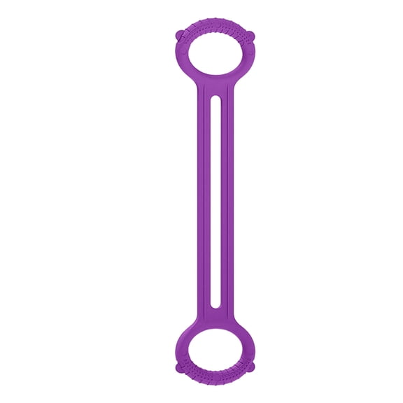 Figure 8 Resistance Band 18.9 Inch, Resistance Bands with Handles Elastic Exercise Band for Home Gym Stretching and Fitness Training for Arms Back Chest, Exercise Bands, Purple