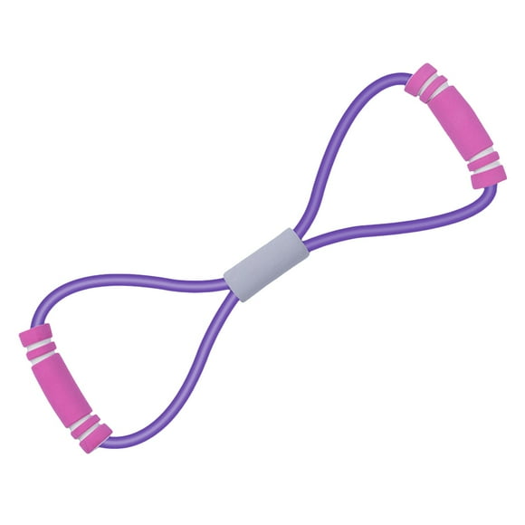 Figure 8 Resistance Band, Exercise Bands for Back, 10 Shaped Resistance Bands for Arms, Shoulder, Leg Stretching, Physical Therapy, Yoga, Pilates, Home Gym Workout Equipment for Women Men