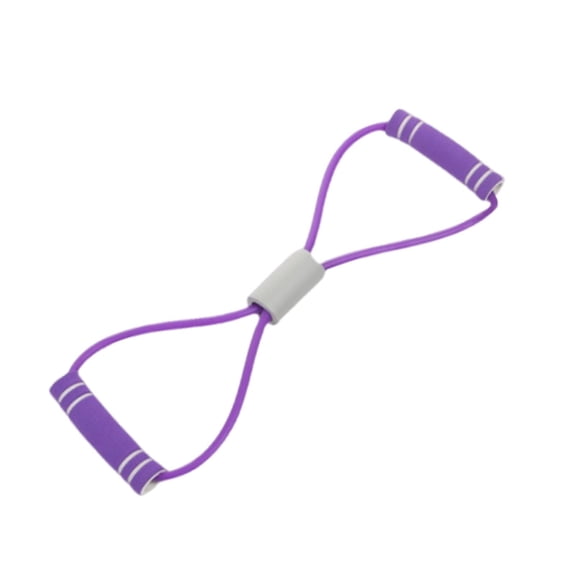 Figure 8 Resistance Band Set for Back and Shoulder Exercises Elastic Pull Rope for Home Gym Fitness and Physical Therapy ( Purple )