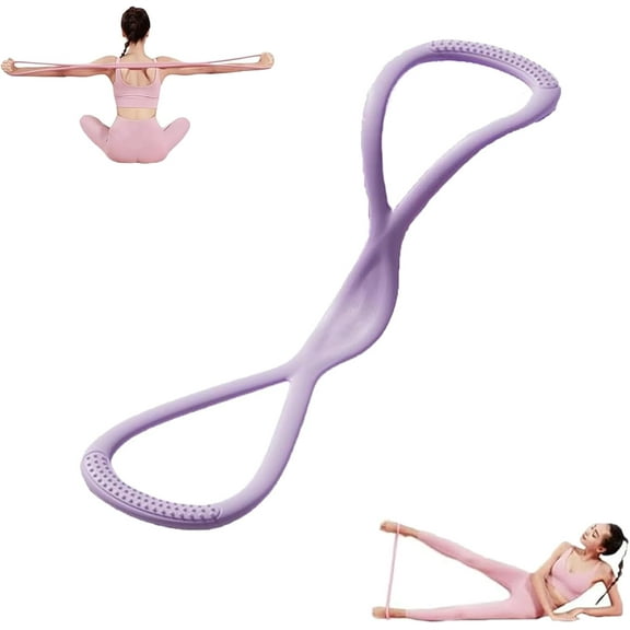 Figure 8 Resistance Band,Shiftalter Exercise Band - 15LB/25LB/35LB Heavy Duty with Handles,High-Elastic Silicone for Glutes, Back, Legs & Arms,Portable Home Gym Equipment for Women & Men