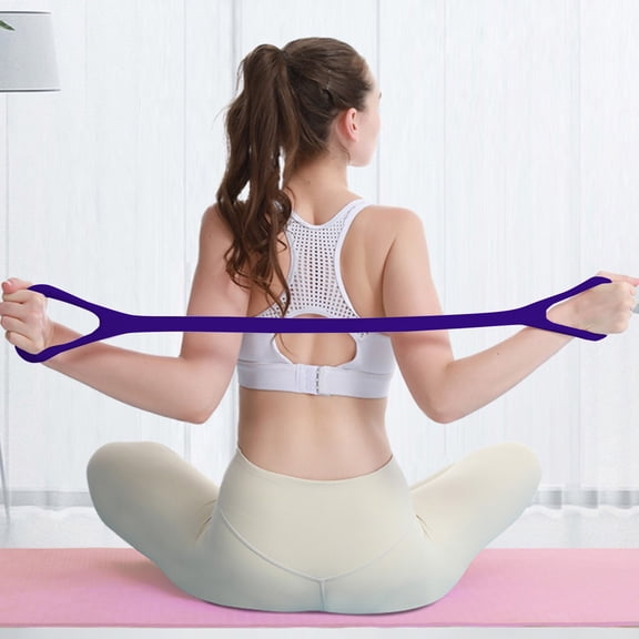 Figure 8 Resistance Band, Silicone Yoga Stretching Belt, Professional Shoulder Opening Pull Rope, Reliable Back Posture Corrector, Fitness Training Tool