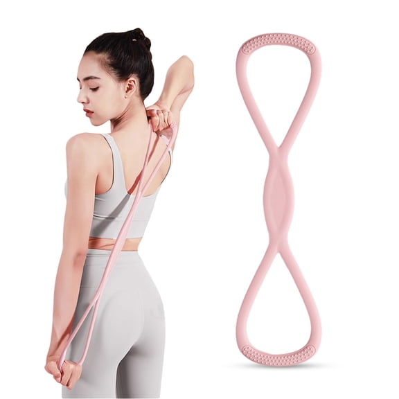 Figure-8 Resistance Band with Non-Slip Handles – for Home Gym, Yoga, Physical Therapy