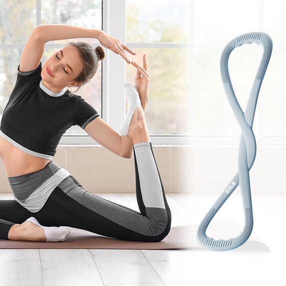 Figure 8 Resistance Bands, Exercise Bands for Back, Elastic Rope Stretch Fitness Band, Stretch Bands for Yoga Gym Fitness Pulling Rope, Home Gym Equipment