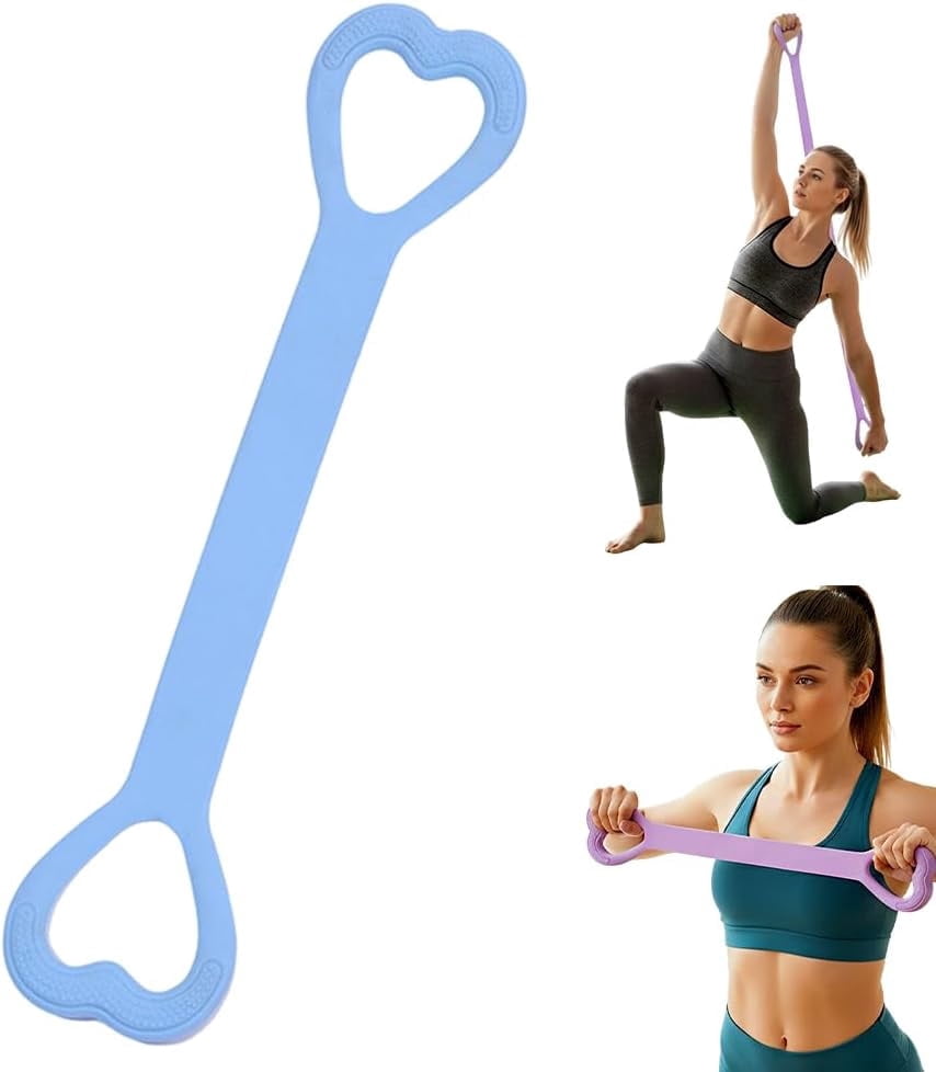 Figure 8 Resistance Bands Exercise Bands for Women, 2026 New Resistance Band with Handles for Working Out, Elastic Ropes for Arm Back Shoulder Stretching Training