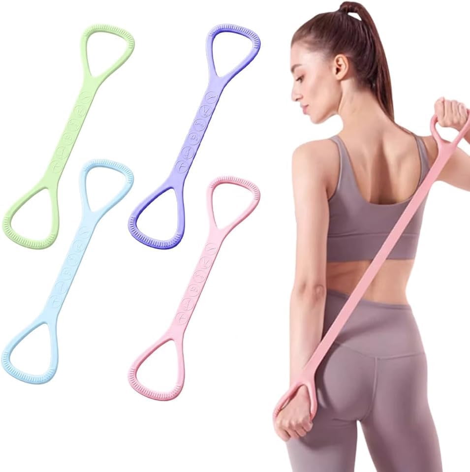 Figure 8 Resistance Bands For Women, Keep Resistance Band Figure 8, Resistance Rubber Bands With Handles For Yoga Strength Training