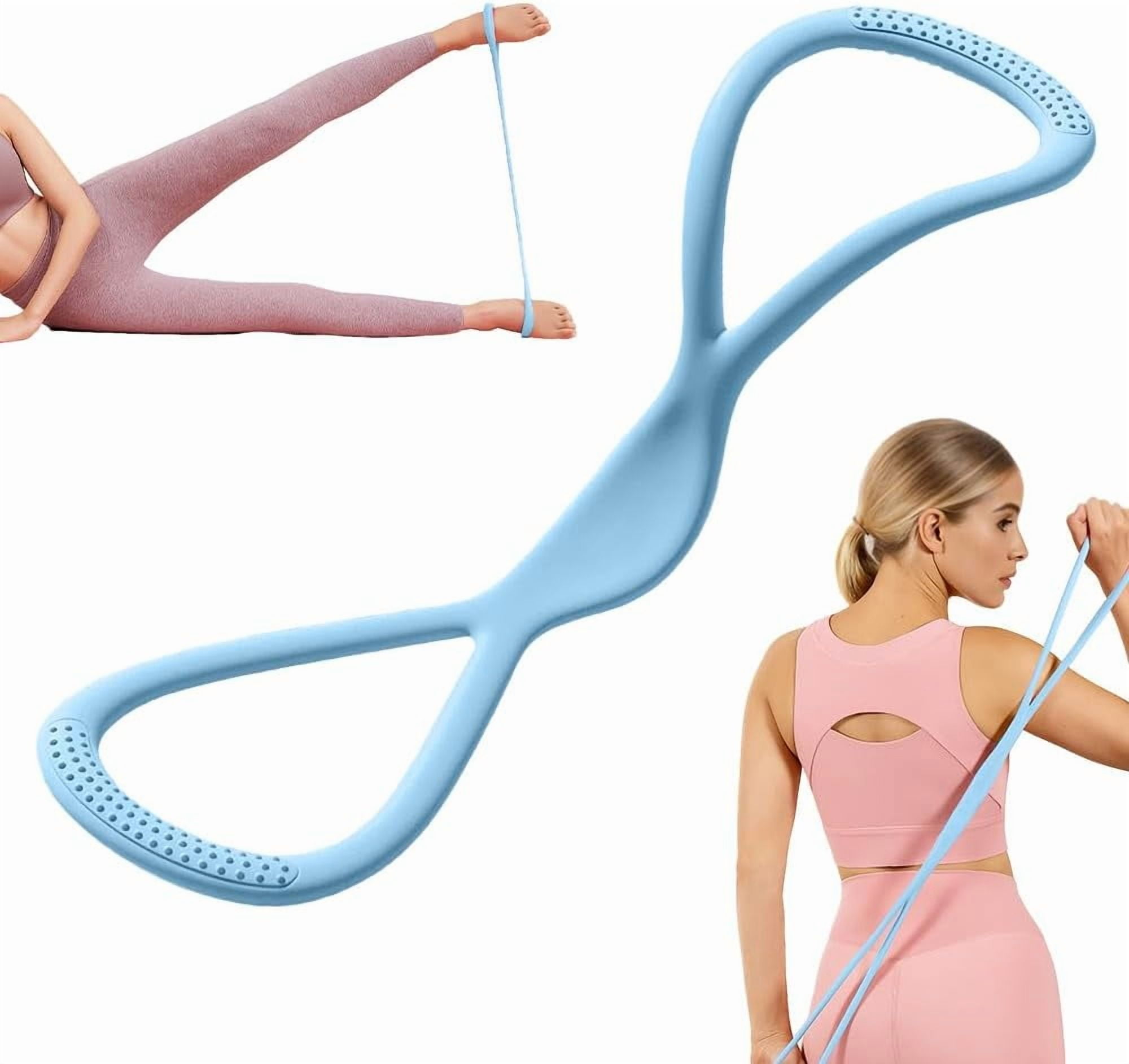 Figure 8 Resistance Bands, Resistance Bands, Exercise Bands With Handles For Working Out, Arm, Back, Fullbody Yoga Pulling Rope, Elastic Stretch Bands