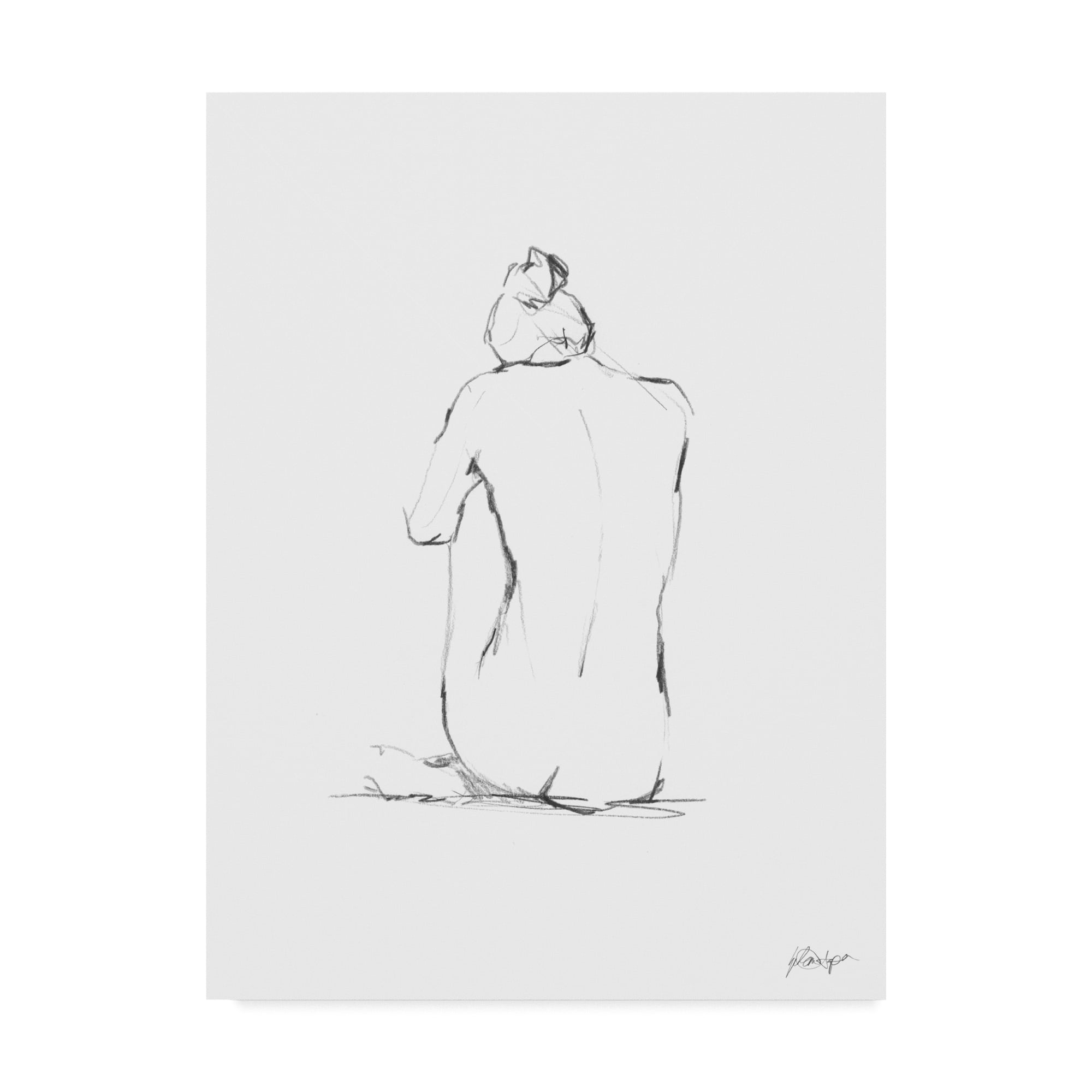 Figure Contour IV' Canvas Art by Ethan Harper